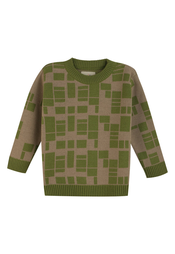KNIT SWEATER  CUADROS
