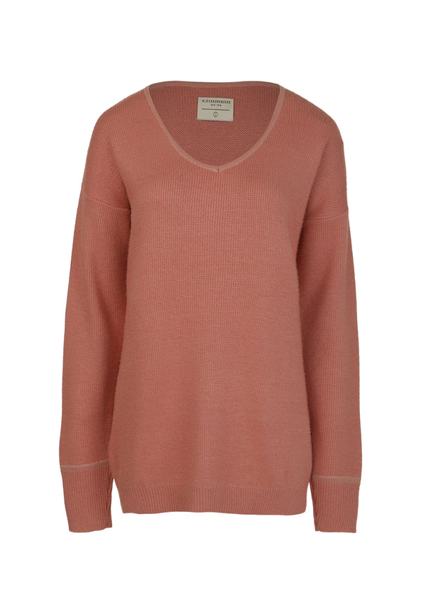 ICE PINK KNIT FLUFFY SWEATER