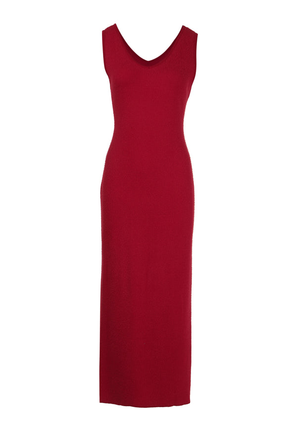 MIX BERRIES KNIT FLUFFY DRESS