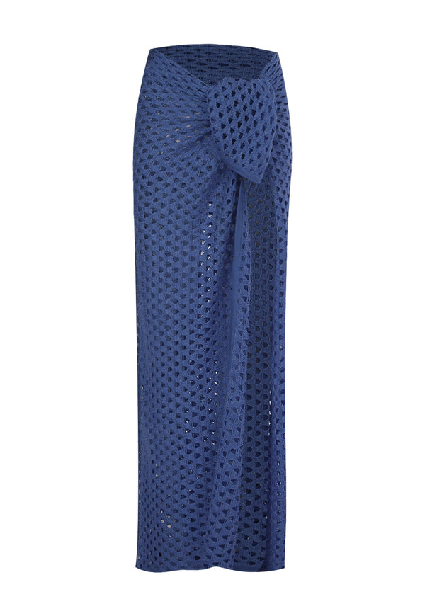 CAPRICHOSA KNIT SARONG AZUL